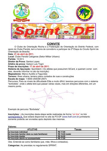 CONVITE 2Ã‚Âª ETAPA SPRINT DF - Baixe o arquivo e leia mais... - FODF