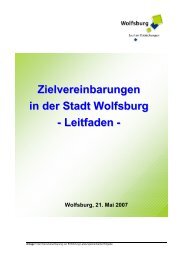 i Zielvereinbarungen in der Stadt Wolfsburg - Leitfaden -