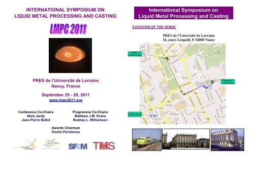 International Symposium on Liquid Metal Processing and ... - Sf2m