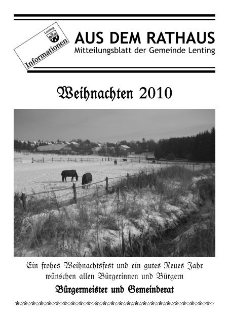 Mitteilungsblatt Lenting 2010/II