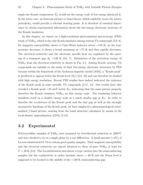 Thesis High-Resolution Photoemission Study of Kondo Insulators ...