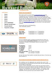 Ruwaard bulletin nummer 7 met de datum 19-9-2012 - sv Ruwaard
