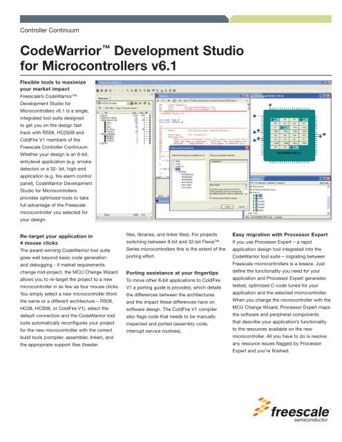 CodeWarrior™ Development Studio for Microcontrollers - Phaedsys