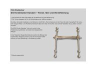 Die Kombination Kandare – Trense. Idee und ... - Fritz Stahlecker