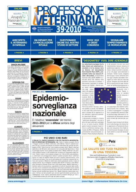 Professione Veterinaria 39-2010.pdf - Anmvi