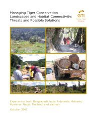 Managing Tiger Conservation Landscapes and Habitat Connectivity ...