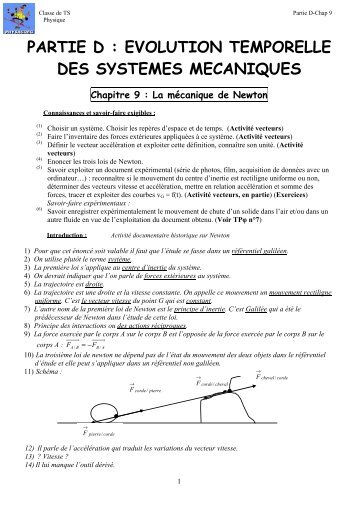 9-La mÃ©canique de Newton - Physagreg