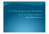 Rank+nullity=dimension