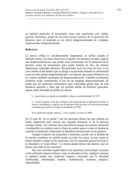 Estigma e identidad de las personas obesas en la semÃ¡ntica del ...