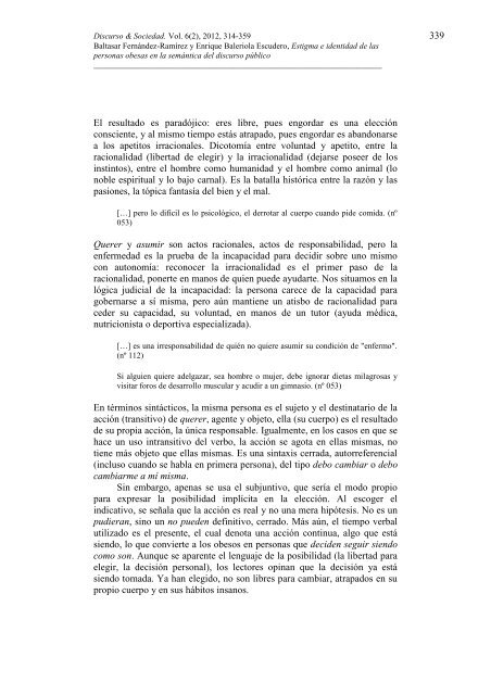 Estigma e identidad de las personas obesas en la semÃ¡ntica del ...