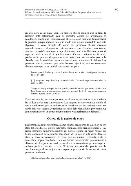 Estigma e identidad de las personas obesas en la semÃ¡ntica del ...