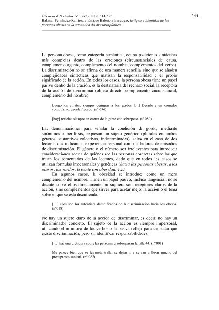 Estigma e identidad de las personas obesas en la semÃ¡ntica del ...