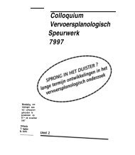 Colloquium Vervoersplanologisch Speurwerk 7997