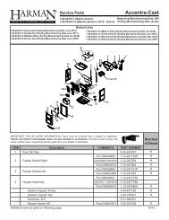 Accentra-Cast Service Parts - Hearth & Home Technologies