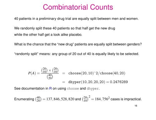 Elements of Statistical Methods Probability (Ch 3) - Statistics