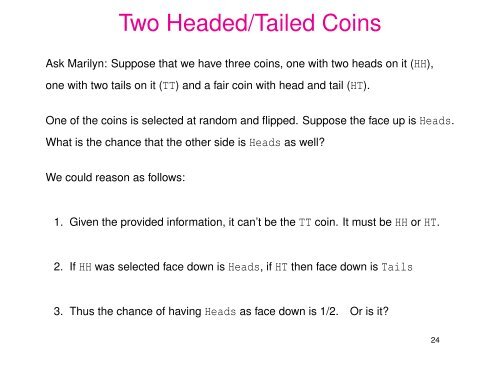 Elements of Statistical Methods Probability (Ch 3) - Statistics