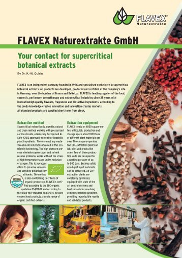 FLAVEX Naturextrakte GmbH - Coptis