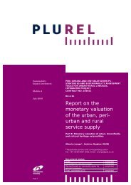 Review of monetary valuation of odour, brownfields, and ... - Plurel
