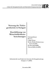 Nutzung der Tiefen- geothermie in Stuttgart Durchführung von ...