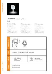 LIGHT DRINK design Jorge NÅjera - Rossi