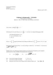 Prüfung in Mathematik 1 WS 09/10 - EIT Board