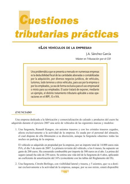 Cuestiones tributarias prÃ¡cticas - Fiscal impuestos