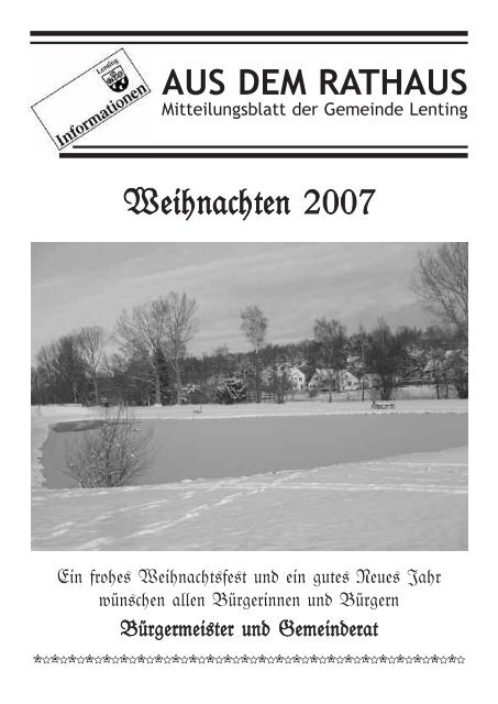 Mitteilungsblatt Lenting 2007/II