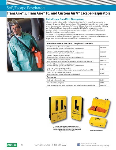 Industrial Equipment Catalog - 5 Alarm Fire and Safety Equipment