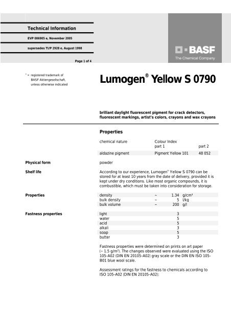 Lumogen Yellow S 0790