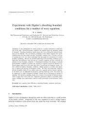 Experiments with Higdon's absorbing boundary conditions for a ...