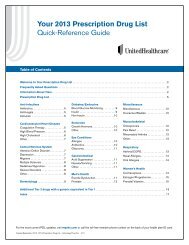 Your 2013 Prescription Drug List Quick-Reference Guide