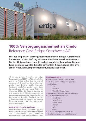 100% Versorgungssicherheit als Credo Reference ... - connectis AG
