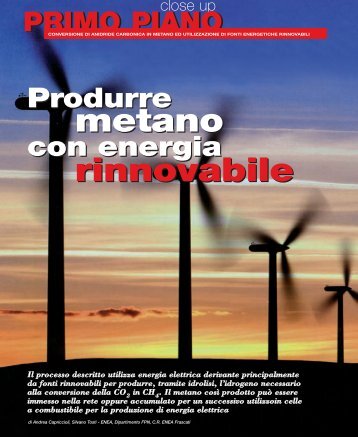 metano rinnovabile metano rinnovabile - Promedianet.it