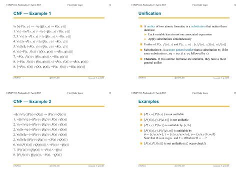 COMP9414: Artificial Intelligence First-Order Logic - Sorry