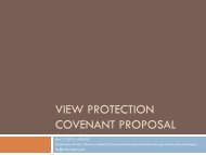 VIEW PROTECTION COVENANT PROPOSAL - Driftwood Key Club