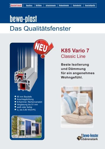 Das QualitÃ¤tsfenster K85 Vario 7.pdf - Bewa-Plast
