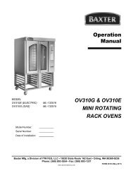 Operation Manual OV310G & OV310E MINI ROTATING ... - Hobart