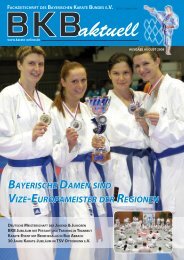 fachzeitschrift des bayerischen karate bundes e.v. bkb