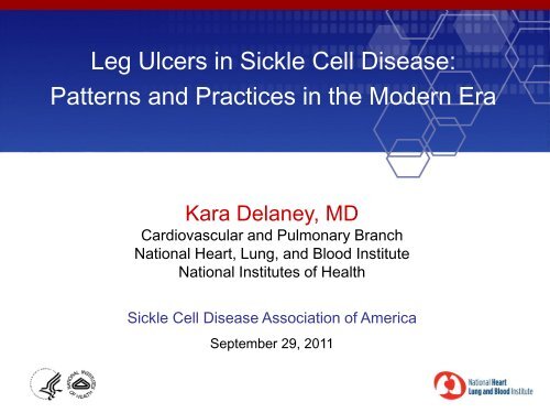 Leg Ulcers in Sickle Cell Disease: Patterns and Practices in the ...