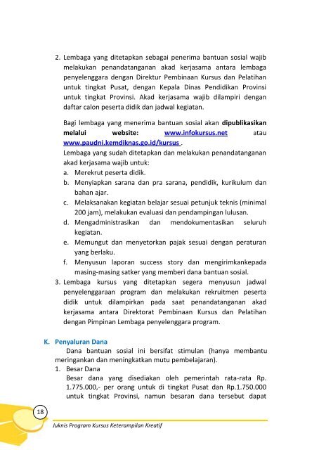 Petunjuk Teknis Penyelenggaraan Program & Dana Bantuan Sosial ...