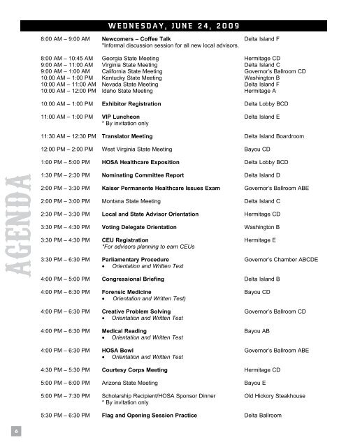 2009 NLC Educational Symposium - HOSA