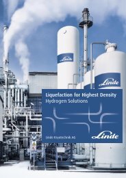 Liquefaction for Highest Density Hydrogen Solutions - Linde ...