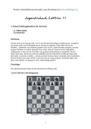 Lektion 11: Schacheröffnungen: Schottisch