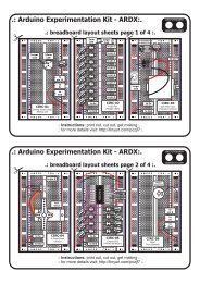 Arduino Experimentation Kit - ARDX:. .: Arduino ... - Oomlout