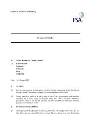 Final Notice - Financial Conduct Authority