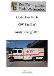 GerÃ¤tehandbuch GW San BW Auslieferung 2010
