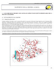 RAPPORTO SULLA RISORSA ACQUA - Provincia di Imperia