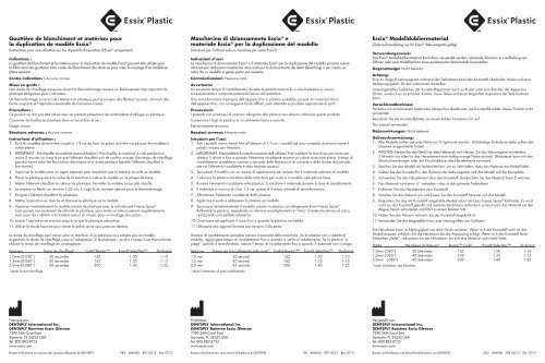 EssixÂ® Bleach Tray & Model Duplication Material ... - Raintree Essix