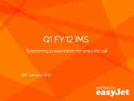 View presentation - easyJet plc