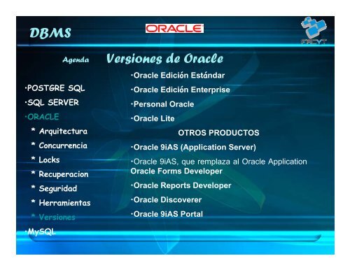 DBMS comerciales